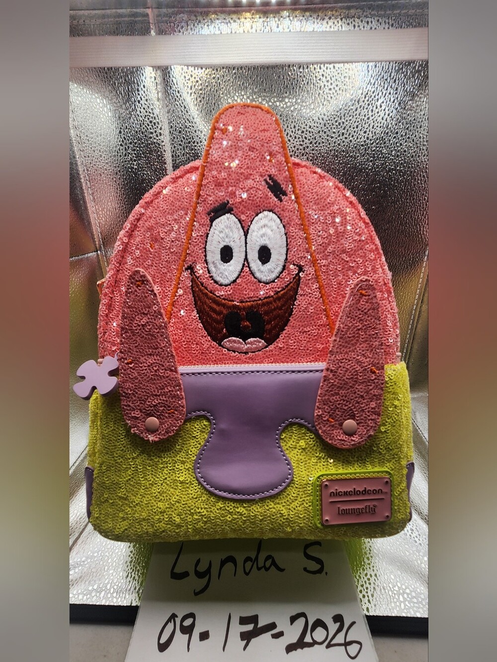 Loungefly Spongebob Patrick Sequins Backpack